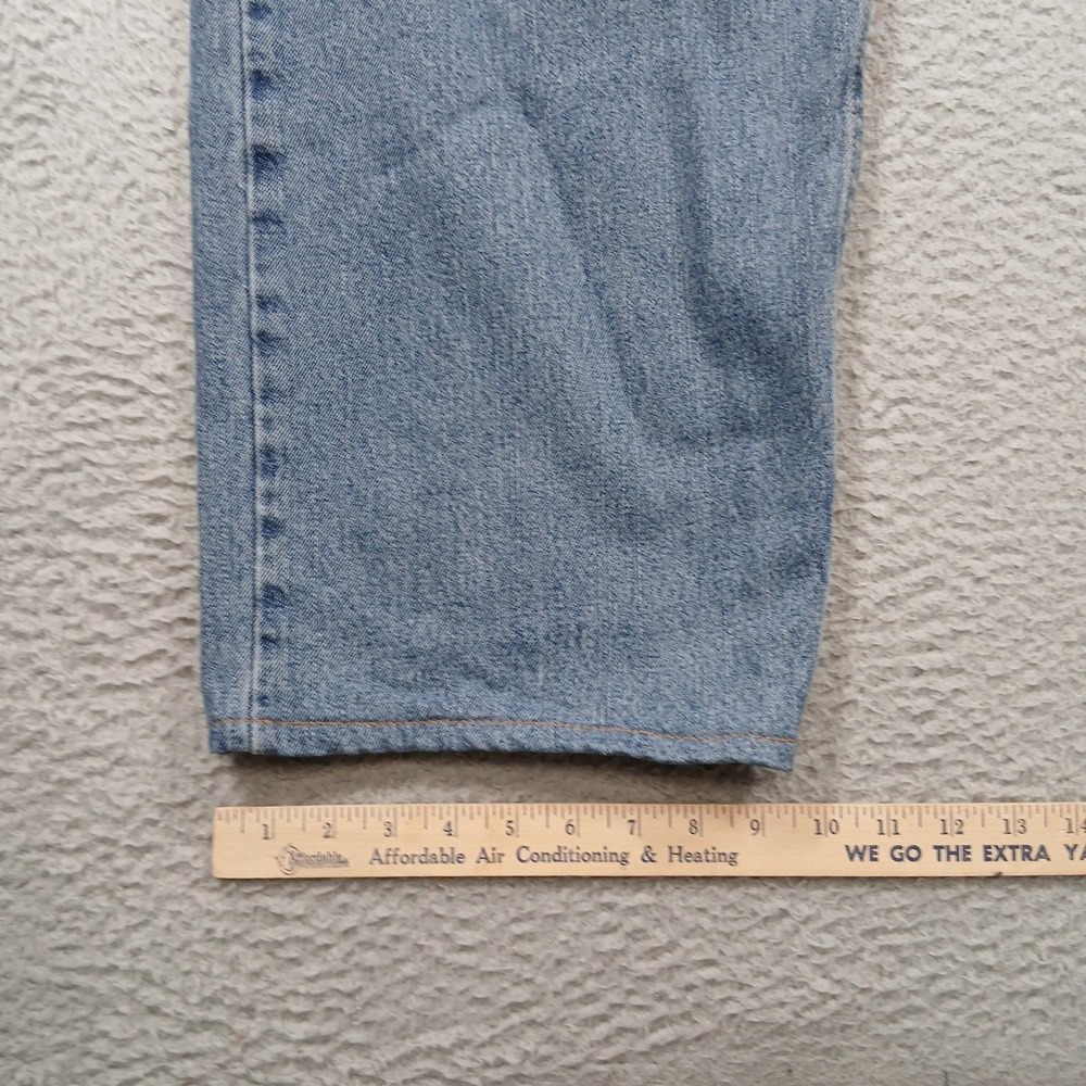 Wrangler Big & Tall Light Wash 100% Cotton Straight Leg Jeans 50x30 - Picture 5 of 10
